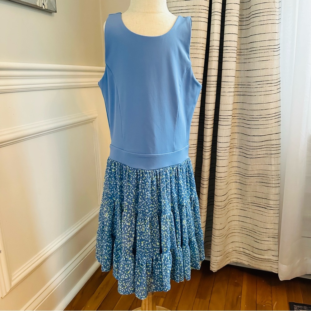 Abercrombie Kids YPB Periwinkle Blue Mesh Mini Dress w Shorts Sz. 11/12 - Picture 4 of 14